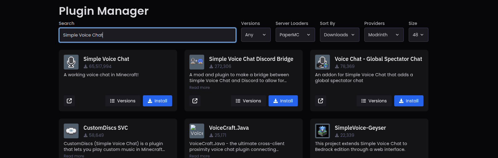 Voicechat Search